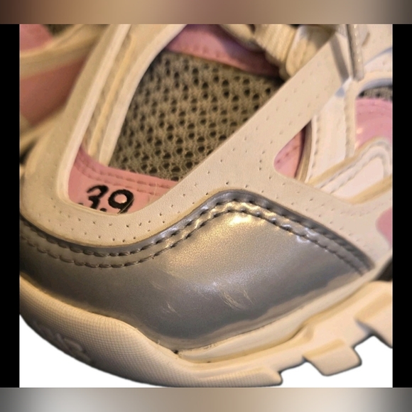 Balenciaga Women's Track Sneakers 'White Pink' Size EU 39 US 8.5 (GUC) - Picture 6 of 15